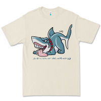 Bone Sharkdog Sticker Premium Tee - artisFamous