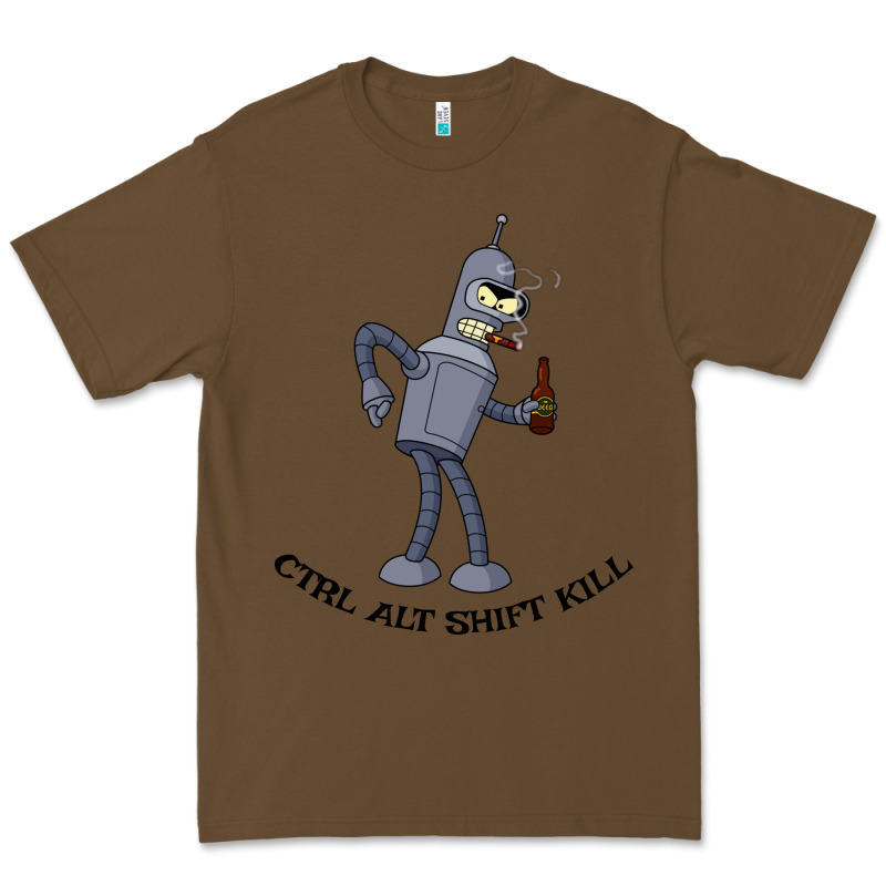 Futurama Ctrl Alt Shift Kill Bender Premium Tee by artisFamous | Teevron