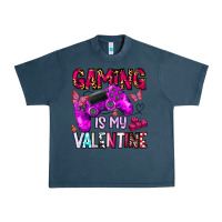 Midnight Navy gaming is my valentine Urban Heavy Tee - CowhideDigitalArt