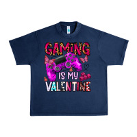 Navy gaming is my valentine Urban Heavy Tee - CowhideDigitalArt