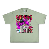 Oil Green gaming is my valentine Urban Heavy Tee - CowhideDigitalArt