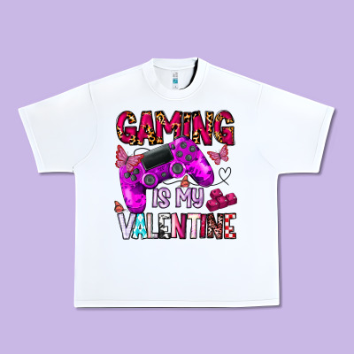 Gaming Is My Valentine Urban Heavy Tee Designed By Cowhidedigitalart