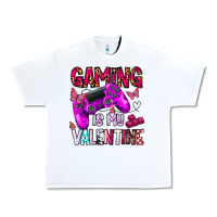 White gaming is my valentine Urban Heavy Tee - CowhideDigitalArt