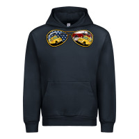 Navy Bus Driver Sunglasses Urban Hoodie - Jasminsmagicworld
