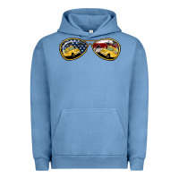 Pigment Pebble Blue Bus Driver Sunglasses Urban Hoodie - Jasminsmagicworld