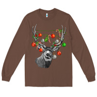 Chestnut Mule deer with Long Sleeve Tee - LillyAllenDesigns