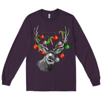 Plum Mule deer with Long Sleeve Tee - LillyAllenDesigns
