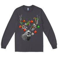 Smoke Mule deer with Long Sleeve Tee - LillyAllenDesigns
