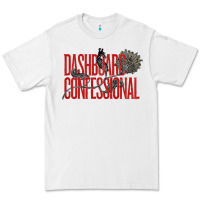 White DASHBOARD CONFESSIONAL Premium Tee - artisFamous