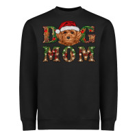 Black christmas  toy poodle dog mom Heavyweight Sweatshirt - RanaPortraitStore