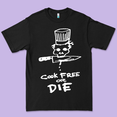 Bourdain Cook Free Or Die Premium Tee Designed By Artisfamous
