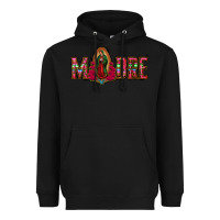 Black madre floral aztec leopard Heavyweight Hoodie - Jasminsmagicworld