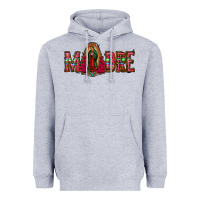 Heather Grey madre floral aztec leopard Heavyweight Hoodie - Jasminsmagicworld