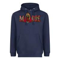 Navy madre floral aztec leopard Heavyweight Hoodie - Jasminsmagicworld