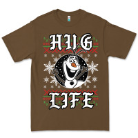 Cacao fro.zen o.l.a.f hug life ugly christmas sweater style shirt Premium Tee - artisFamous