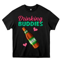 Black Drinking Buddies Heavy Core Tee - Jasminsmagicworld