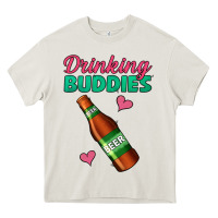 Cream Drinking Buddies Heavy Core Tee - Jasminsmagicworld