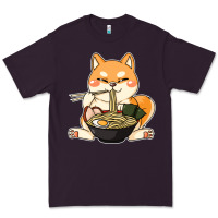 Plum shiba inu dog ramen Premium Tee - artisFamous