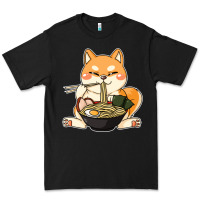 Black shiba inu dog ramen Premium Tee - artisFamous
