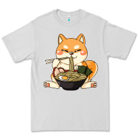 Dove Grey shiba inu dog ramen Premium Tee - artisFamous