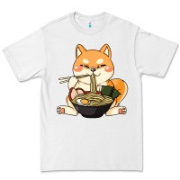 White shiba inu dog ramen Premium Tee - artisFamous