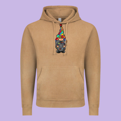 Gnome Autism Vintage Hoodie Designed By Racoondesign