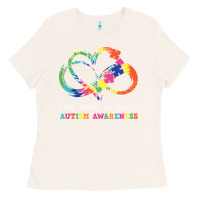 Bone Love Needs No Words Heart Puzzle Autism Ladies Tee - CowhideDigitalArt