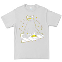 Dove Grey cat dj Premium Tee - artisFamous