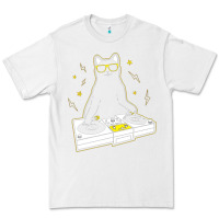 White cat dj Premium Tee - artisFamous