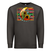 Smoke turquoise desert moon serape background Premium Sweatshirt - Jasminsmagicworld