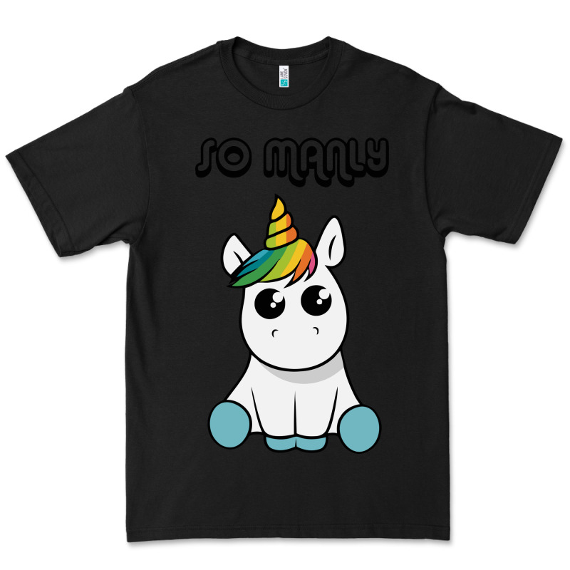 So Manly Funny Unicorn Premium Tee by artisFamous | Teevron
