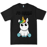 Black so manly funny unicorn Premium Tee - artisFamous