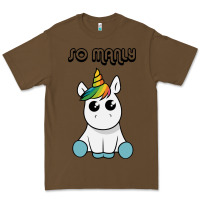 Cacao so manly funny unicorn Premium Tee - artisFamous