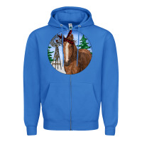 True Royal Horse Christmas Zipper Hoodie - RanaPortraitStore