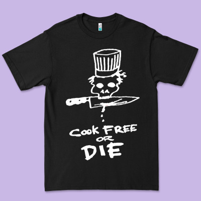 Bourdain Cook Free Or Die Premium Tee Designed By Artisfamous