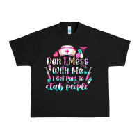 Black Don't Mess With Me I Get Paid To Stab People Urban Heavy Tee - CowhideDigitalArt