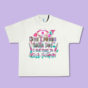 Don't Mess With Me I Get Paid To Stab People Urban Heavy Tee Designed By Cowhidedigitalart
