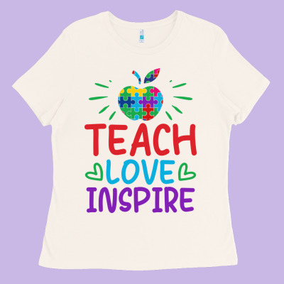 Teach Love Inspire Ladies Tee Designed By Cowhidedigitalart