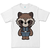 White rocket racoon chibi Premium Tee - artisFamous