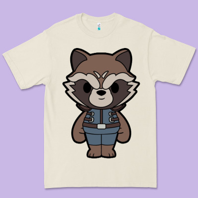 Rocket Racoon Chibi Premium Tee Designed By Artisfamous