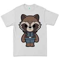 Dove Grey rocket racoon chibi Premium Tee - artisFamous