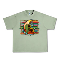 Oil Green Desert Moon With Serape Background Urban Heavy Tee - Jasminsmagicworld