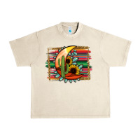 Sandshell Desert Moon With Serape Background Urban Heavy Tee - Jasminsmagicworld