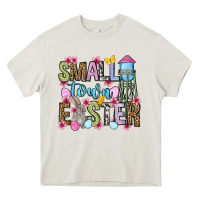 Cream Easter Day Small town Easter Heavy Core Tee - OliviaCreatesArt