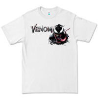 White VENOM THE MOVIE Premium Tee - artisFamous