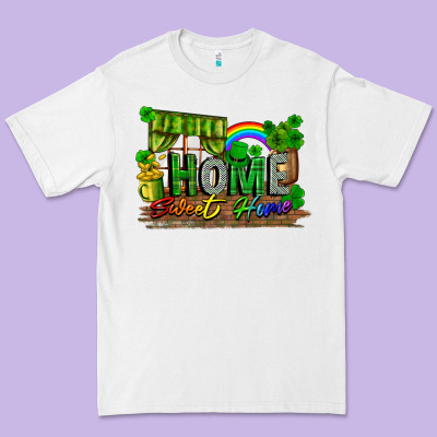 Home Sweet Home St. Patricks Day Premium Tee Designed By Fadigitalartstudio