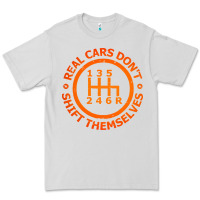 Dove Grey real cars dont shift themselves Premium Tee - artisFamous