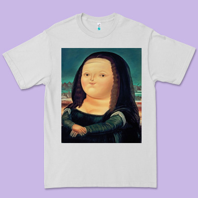 Fernando Botero Mona Lisa Premium Tee Designed By Artisfamous