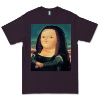 Plum fernando botero mona lisa Premium Tee - artisFamous