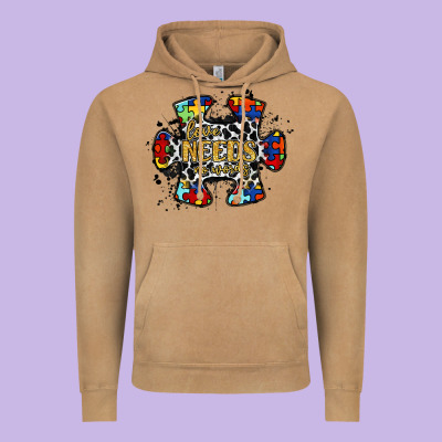 Love Needs No Words 2 Vintage Hoodie Designed By Racoondesign